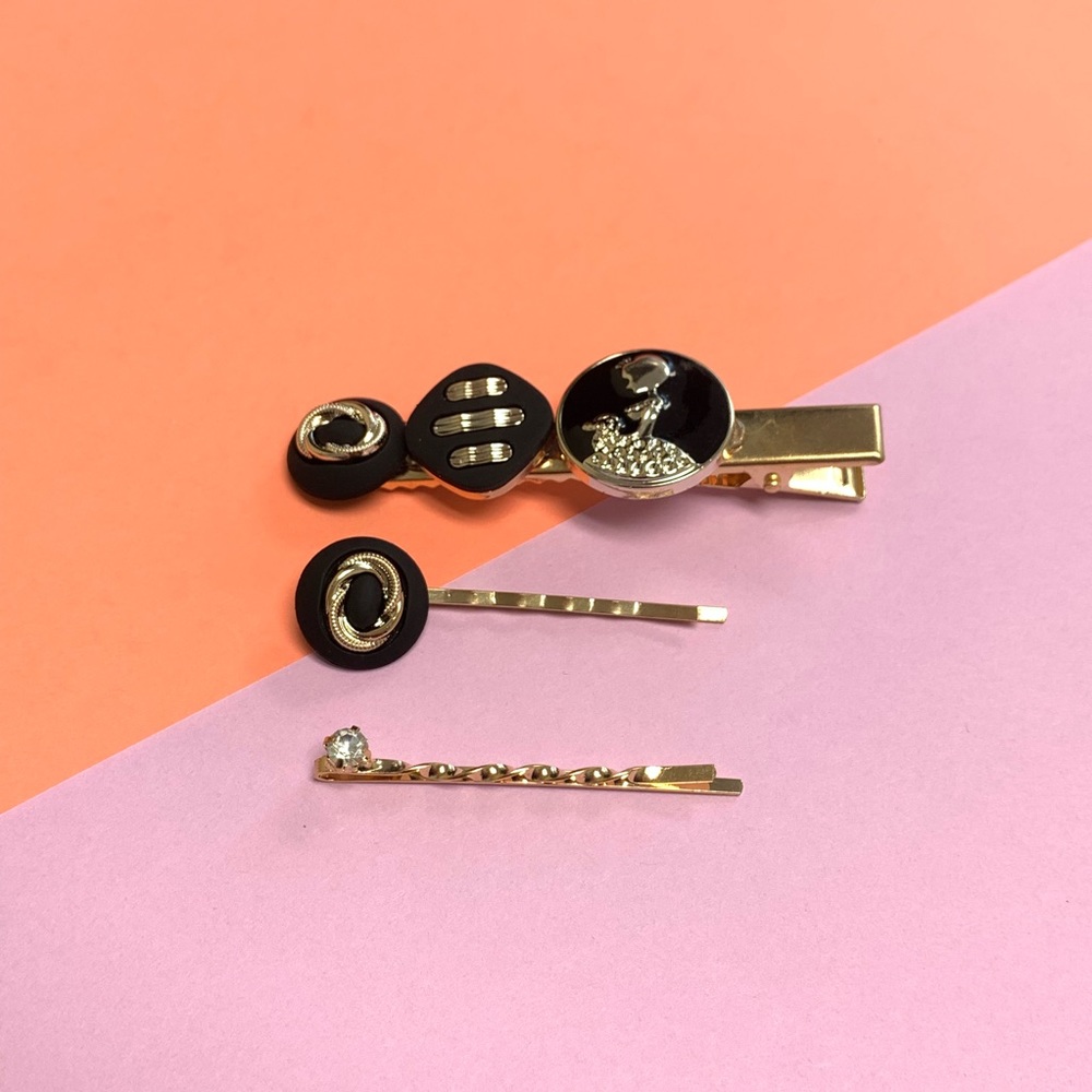 Vintage Style Hair Clips Set